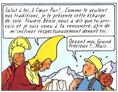 Extrait de Tintin au Tibet