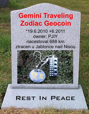 Gemini Traveling Zodiac Geocoin