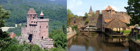 Château de Berwartstein et barrage de la Lauter