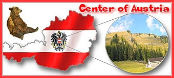 Banner: Geographischer Mittelpunkt Österreich