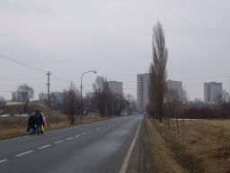 Silnice mezi Novym a Starym Bohuminem v roce 2006