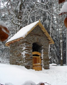 Kaple v zimě