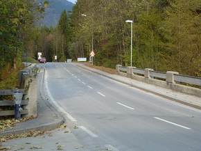 Fahrtrichtung Gnadenwald / Driving direction Gnadenwald