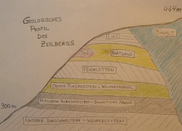 Geologisches Profil Des Zeilbergs