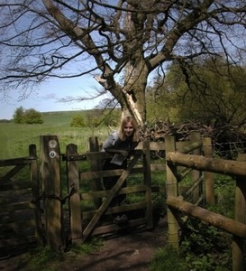 Bekie on the gate