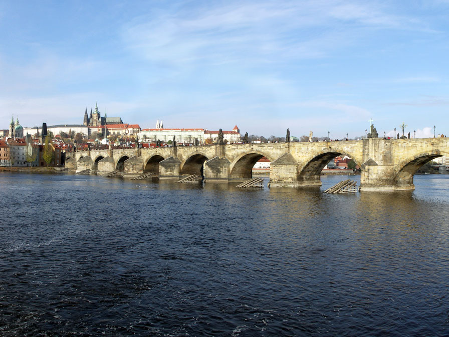 Charles bridge and the castle, Prague, Czech Republic