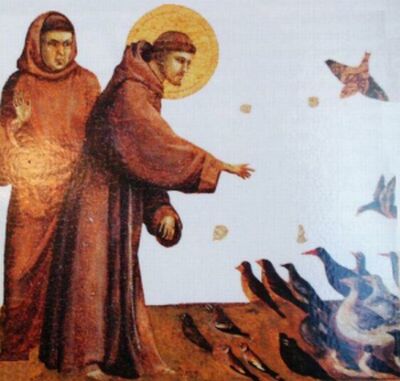 Sv. František káže ptákum