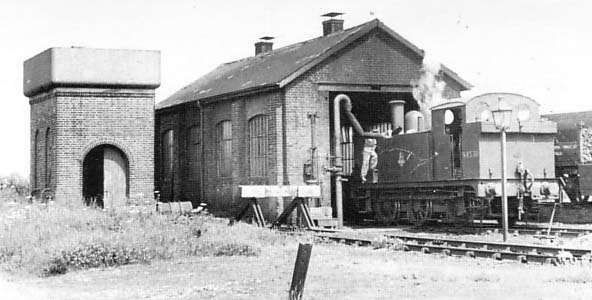 Water tower & engine shed 1951