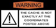 The cache is not exactly at the coordinates posted above