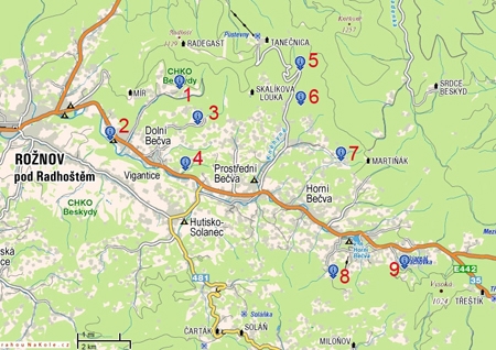 Mapa okoli