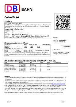 DB Online-Ticket