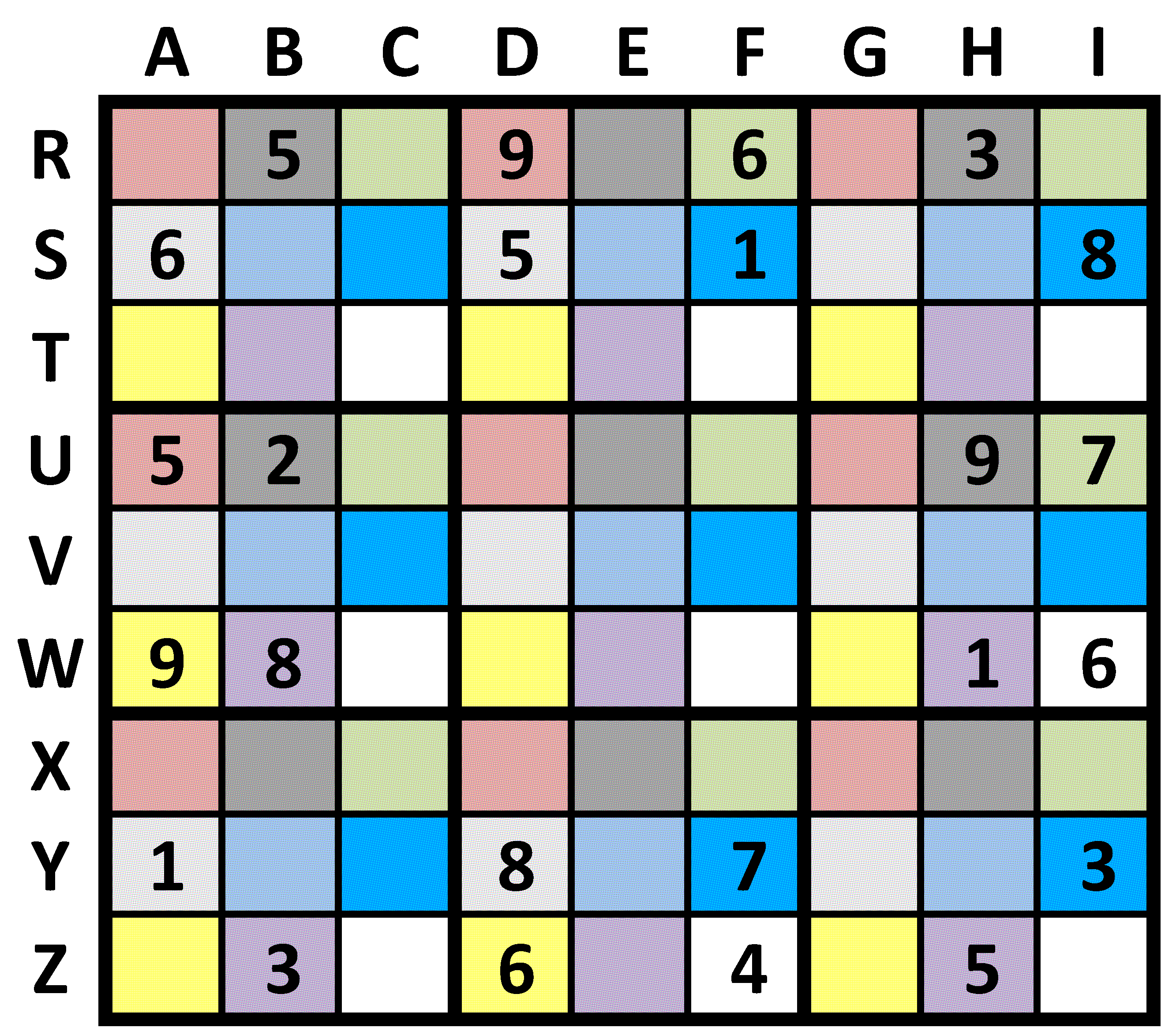 Sudoku 5 - Farb-Sudoku