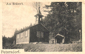 Studánka s kaplí okolo r. 1910