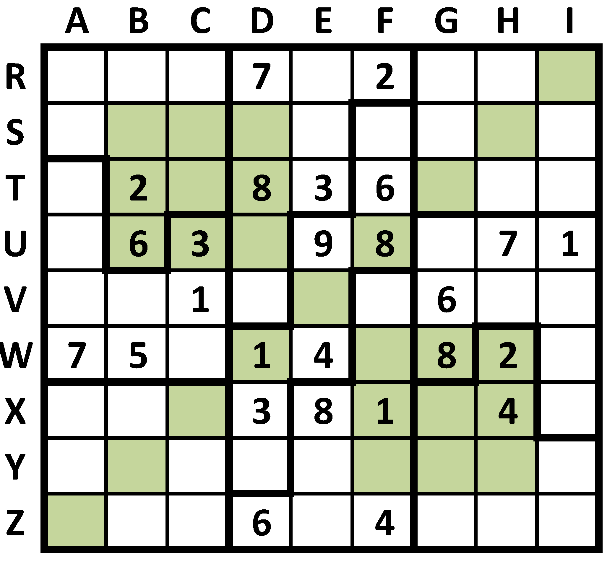 Sudoku 9 - Squiggly Prozent-Sudoku