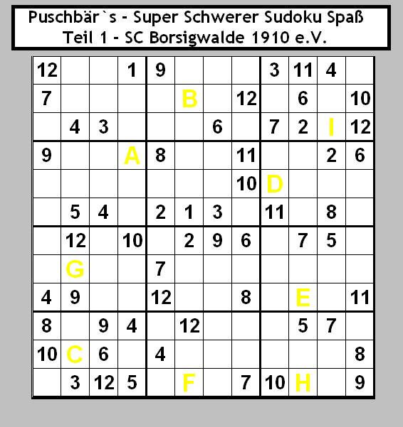 Sudoku - Teil 1