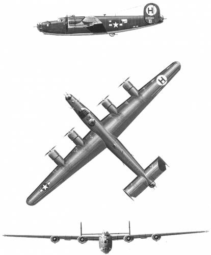 B-24J model