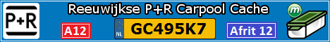 Reeuwijkse P+R Carpool Cache (GC495K7)