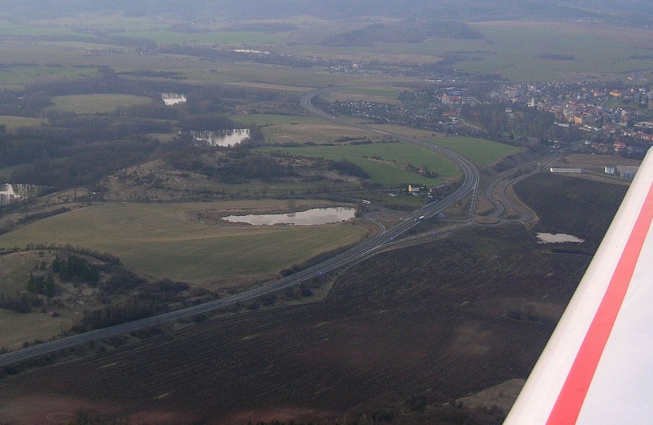 Letecký snímek Větrného vrchu