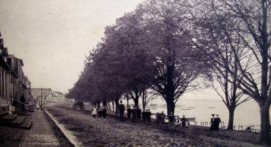 So sah es 1906 am Hafen aus.
