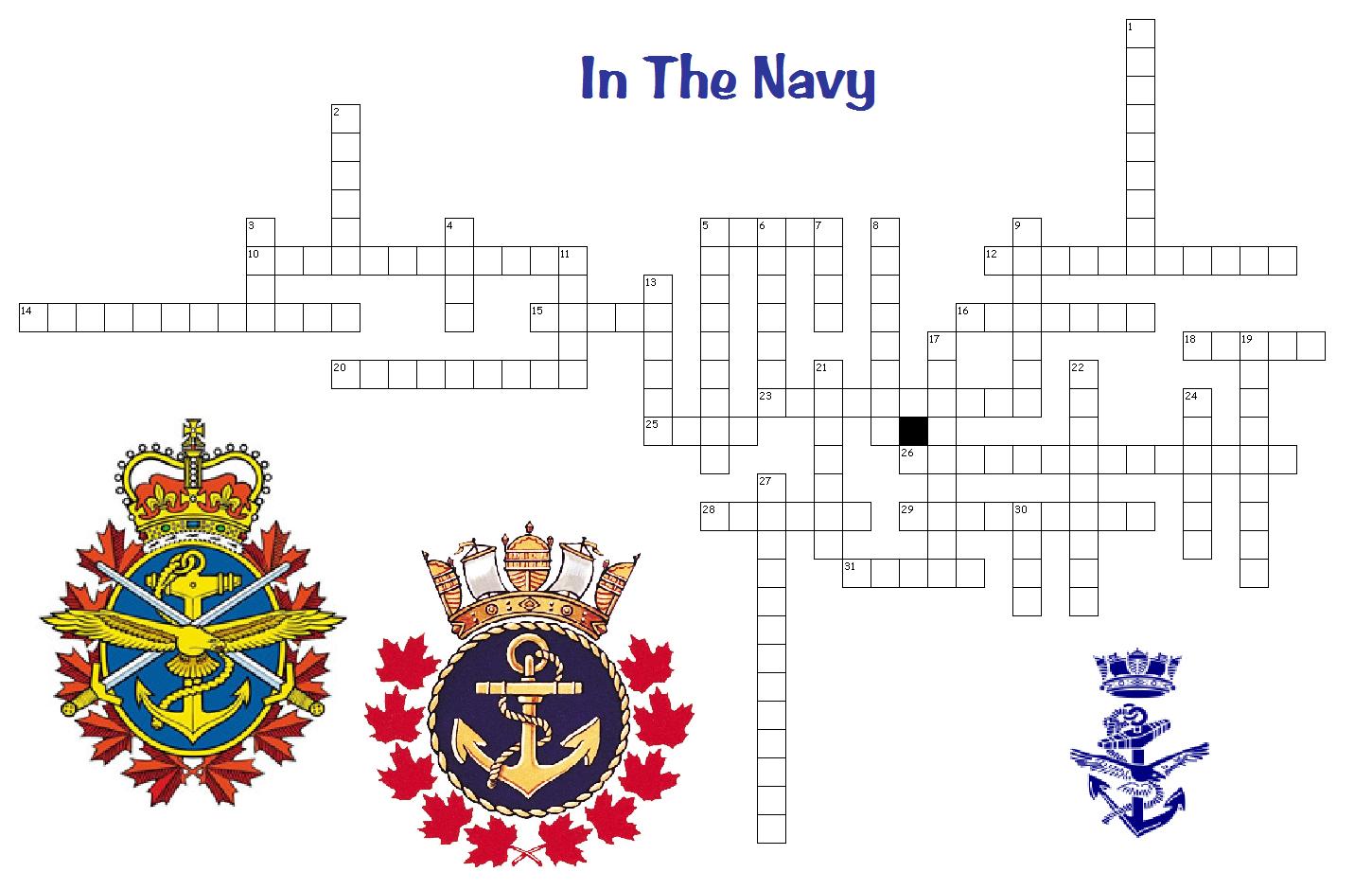 Fleet Of Warships Crossword
