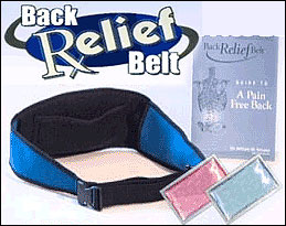 Back pain relief belt.