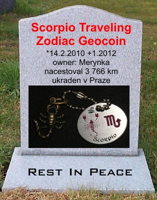Scorpio Traveling Zodiac Geocoin