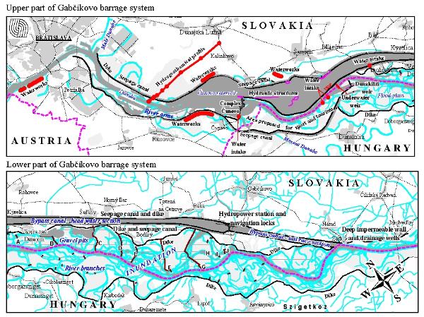 overview dam of Gabcíkovo-Nagymaros