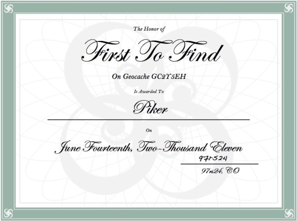 FTF Certificate