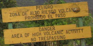 No trespassing warning sign