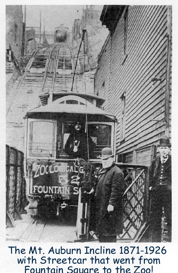 Cincinnati Mt Historic Photo Print Ohio Auburn Incline Railway Car