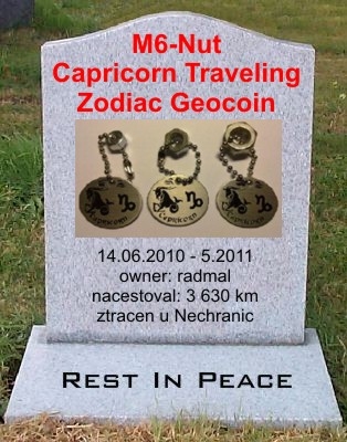 36_M6-Nut Capricorn Traveling Zodiac Geocoin