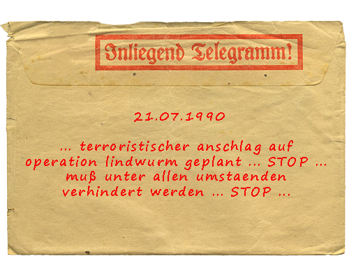 Operation Lindwurm Telegramm