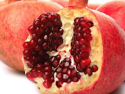 pomegranate with seeds