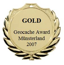 GOLD - Geocache Award Münsterland 2007