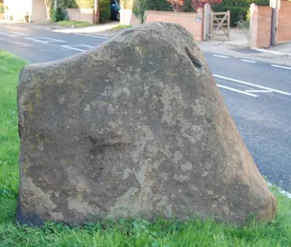 View of the stone facing towards Newport