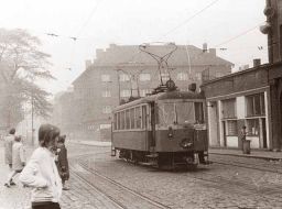 Tramvaje pred nadrazim v Bohumine 1972
