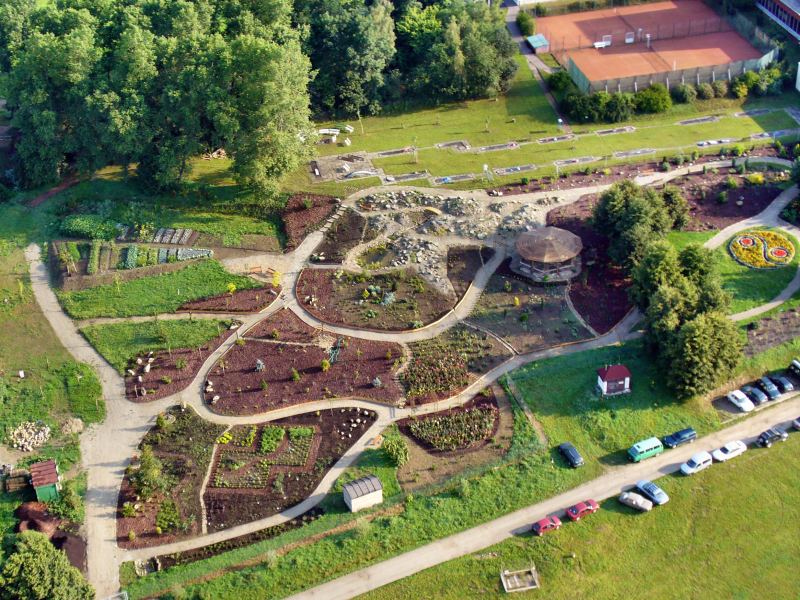 Arboretum – letecky pohled