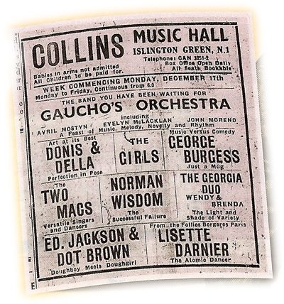 Collins's Music Hall flyer