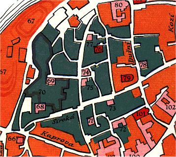 Stare zidovske mesto - mapa