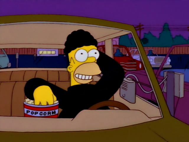 Homer im Autokino