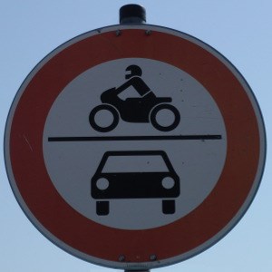 Verbot für Kraftfahrzeuge