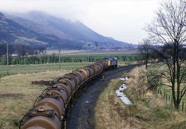 Menstrie railway, 1987