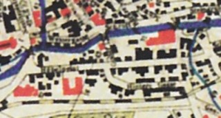 Mapka Hübelpeintu okolo r. 1912