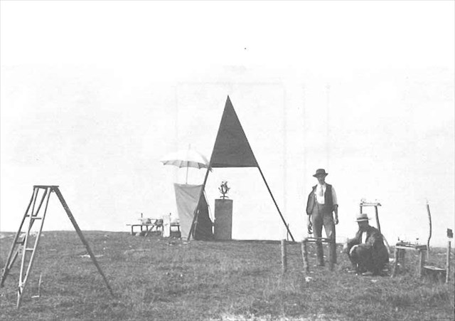 Situation während den Arbeiten 1912 (Foto Landestopographie)