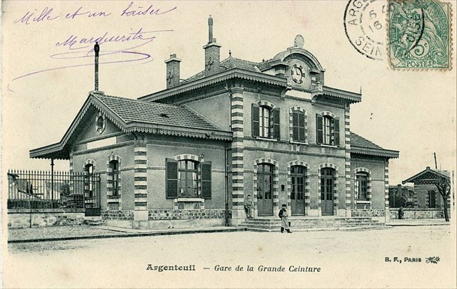 gare Argenteuil - grande ceinture vers 1900