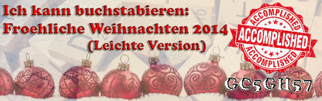 Erkneraner Weihnachts-Challenge - Leichte Version am 11.12.14