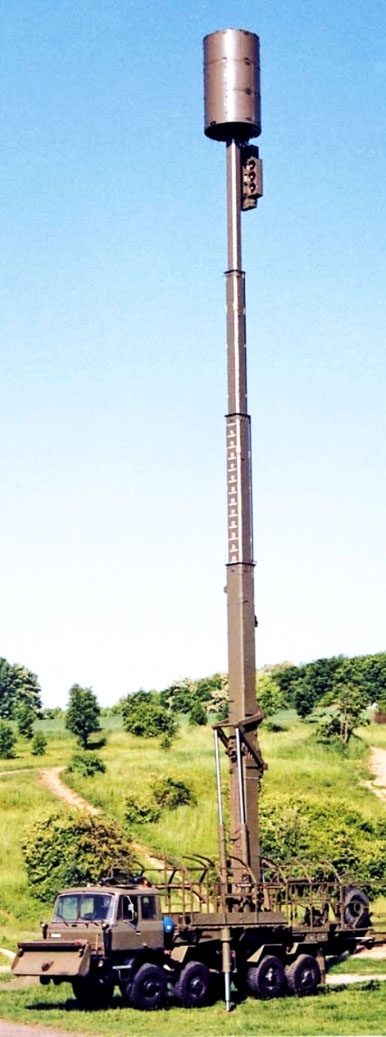 TAMARA - stožár v pracovní poloze na plné výšce 25m (modernizovaná verze)