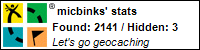 micbinks geocaching stats