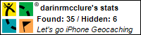 iPhone Geocaching Profile for Darin R McClure