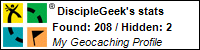 DiscipleGeek's Geocaching Stats